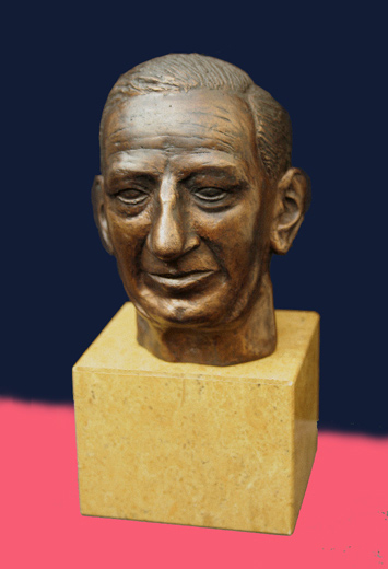MY FATHER - 2007 - bronze portrait -  14 cm, with pedestal 20 cm - edition of 8 